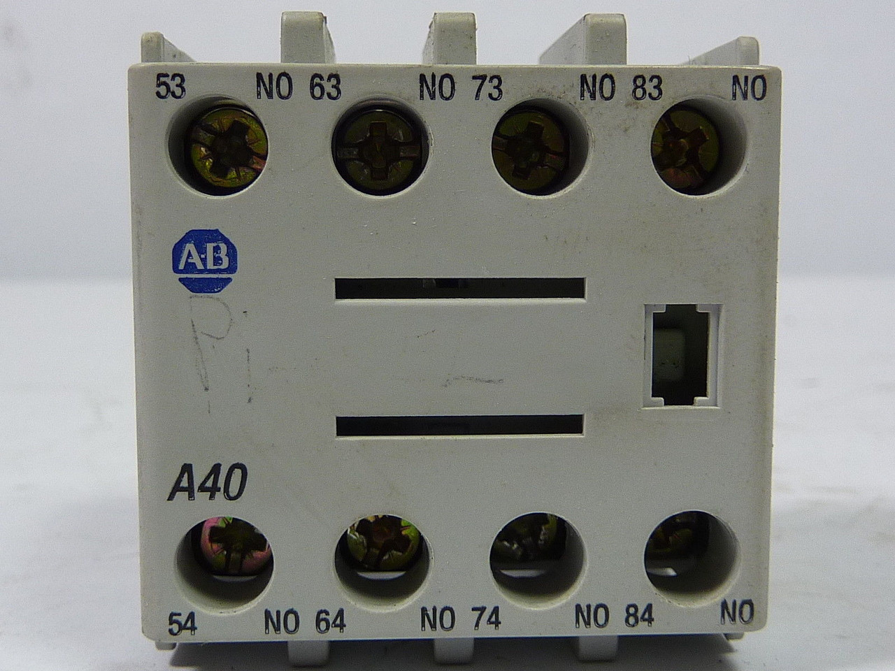 Allen-Bradley 100-FA40 Ser A Auxilliary Contact Block 4NO 10A 600VAC USED