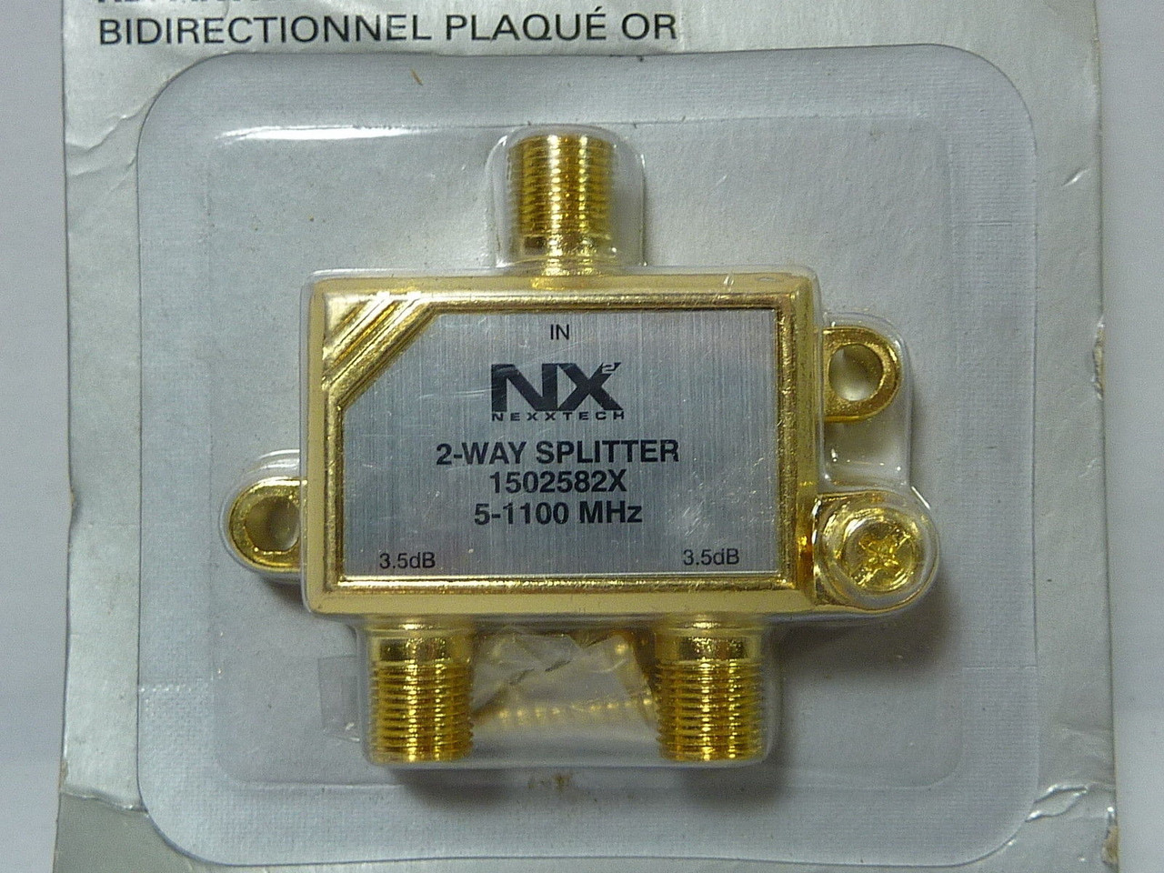 NexxTech 1502582X 2-Way Splitter ! NEW !