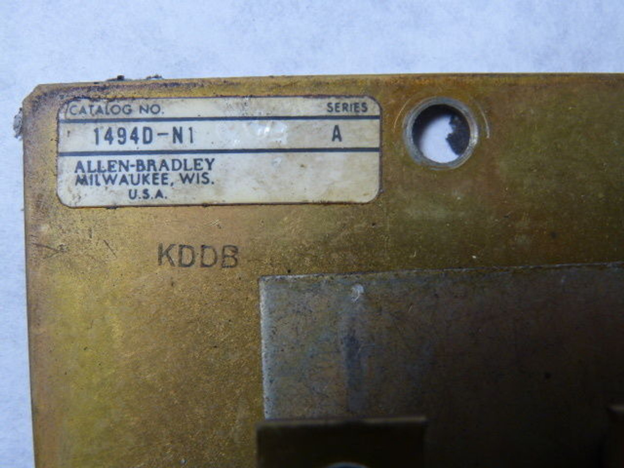 Allen-Bradley 1494D-N1 Slide Disconnect Mechanism for Circuit Breaker USED