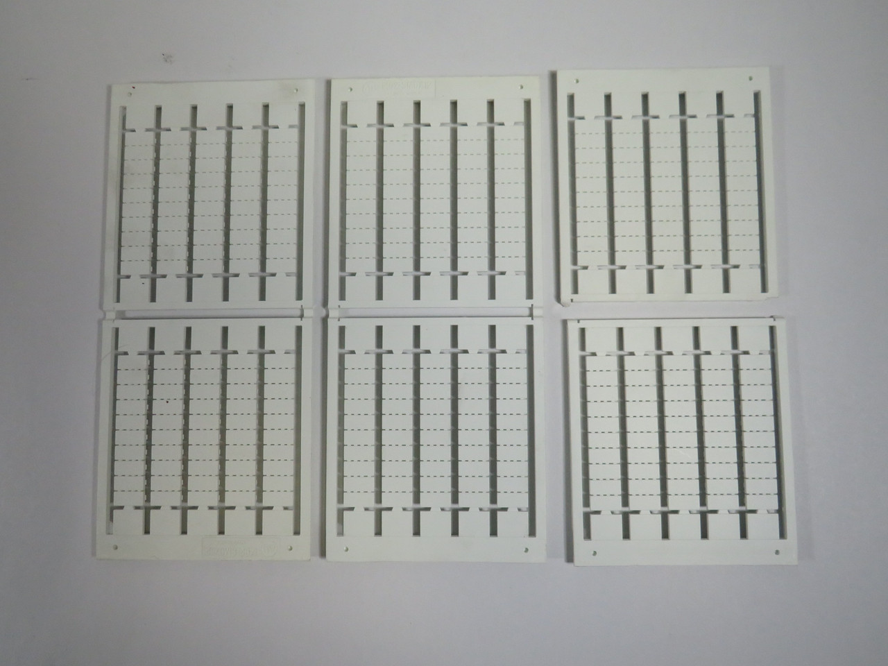 Allen-Bradley 1492-SM6X12 Snap-In Marker Card SER B 6x12mm White Lot of 3! NEW !