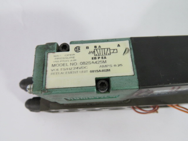 Numatics 082SA425M Solenoid Valve 24VDC .25A 150PSIG USED