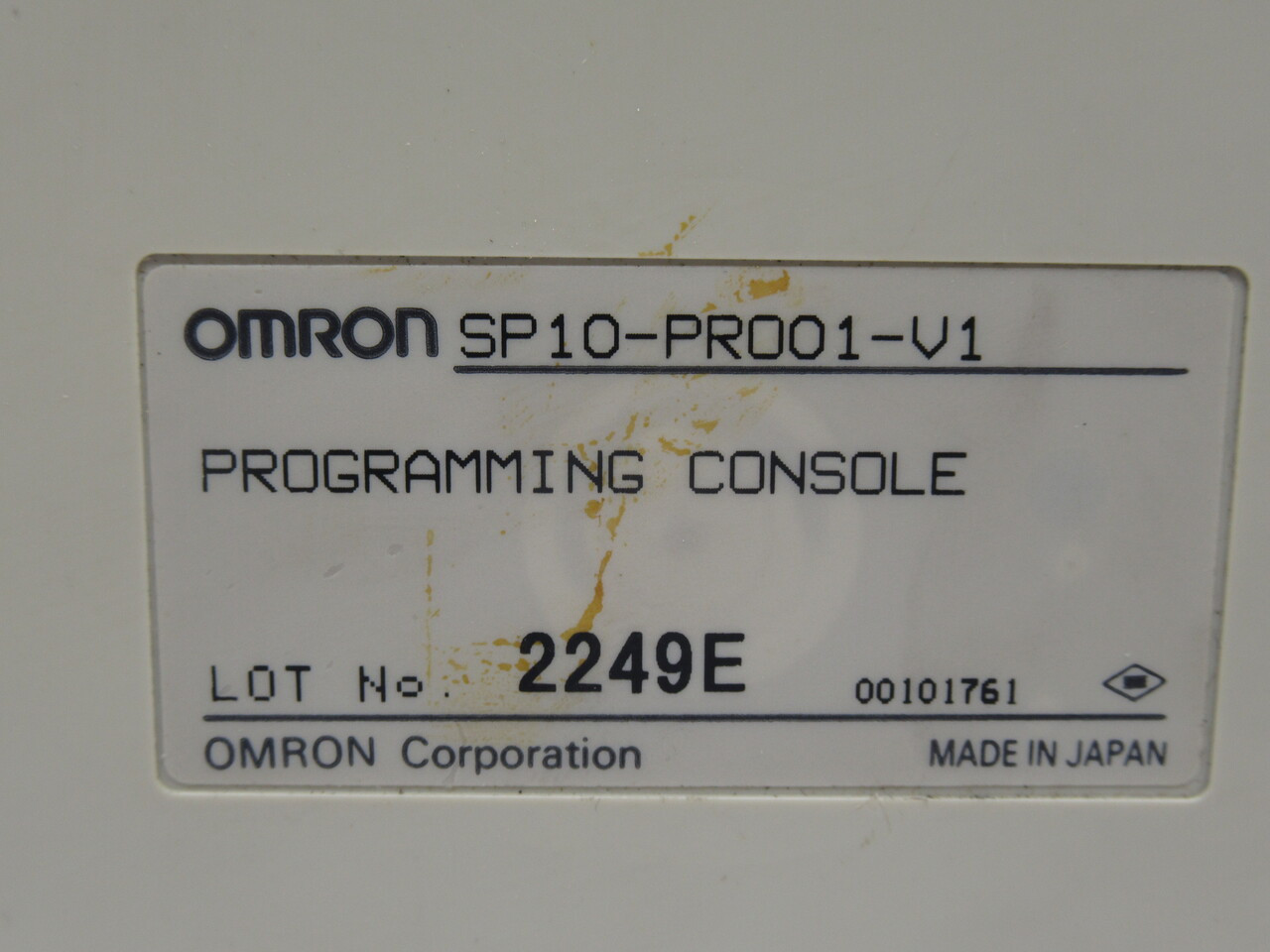 Omron SP10-PRO01-V1 Programming Console 240VAC USED
