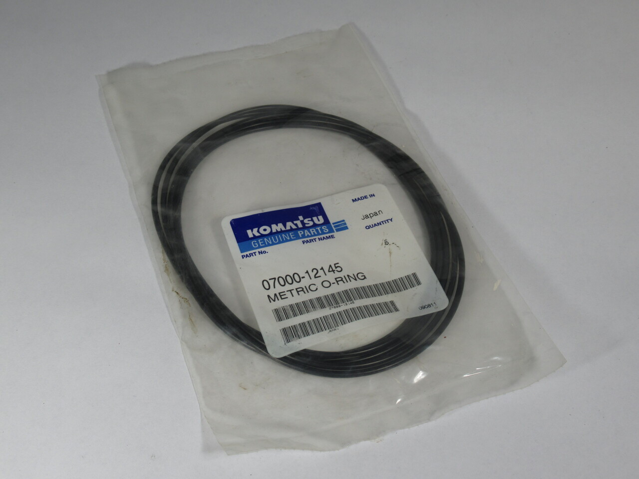 Komatsu 07000-12145 Metric O-Ring 144.4mm D 3.1mm W 5-Pack NEW
