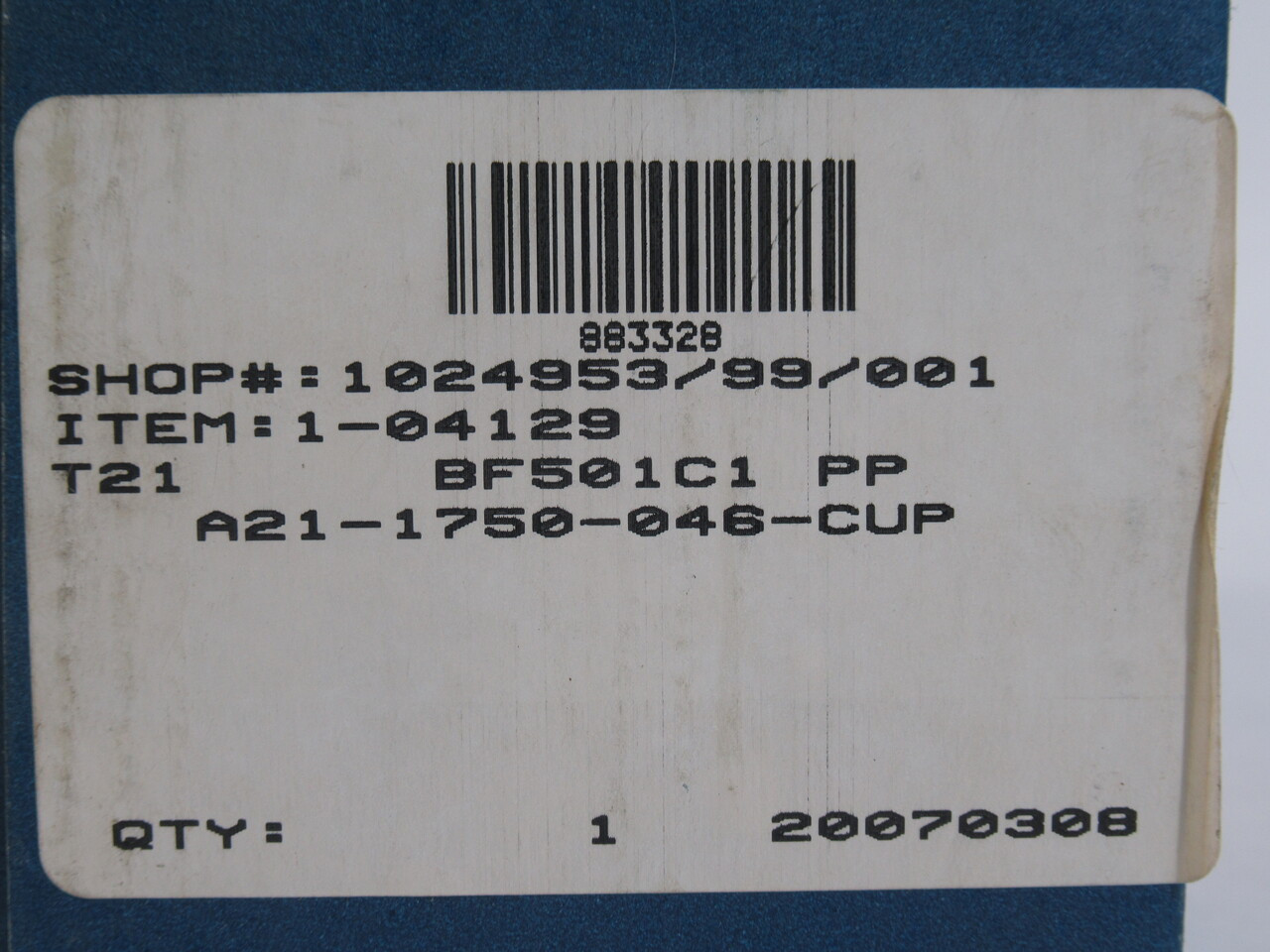 John Crane BF501C1-PP Mechanical Seal Kit 1-13/16" Bore Item# 1-04129 ! NEW !