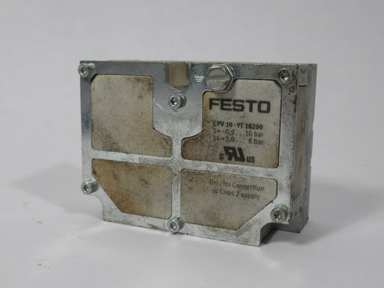 Festo CPV10-VI Manifold Assembly End Plates 161377 & 188454 USED
