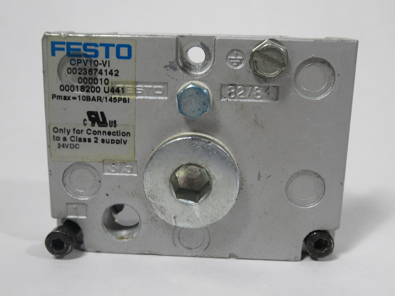 Festo CPV10-VI Manifold Assembly End Plates 161377 & 188454 USED