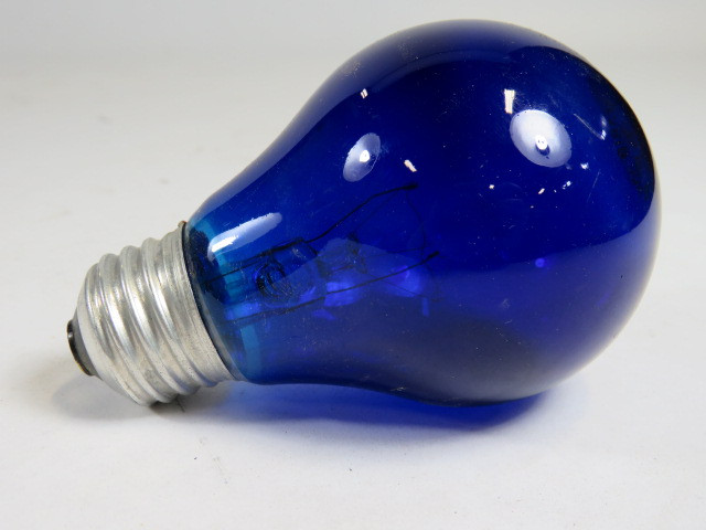 General Electric DecoColor CG191TB1 Transparent Blue Light Bulb 25W ! NEW !
