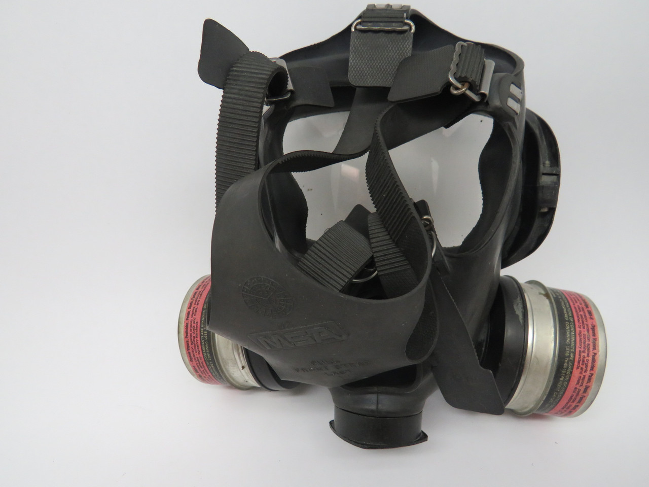 MSA 471286 Ultra Twin Medium Full Face Piece Respirator w/460842 USED