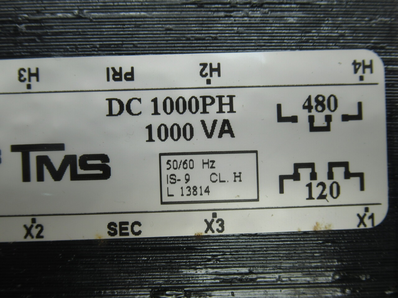 Transfab DC-1000PH Control Transformer 1000VA Pri 240/480V Sec 240/120V 50/60Hz NEW