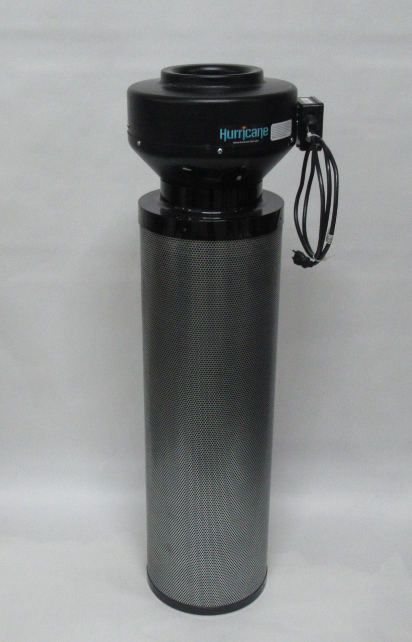 Hurricane 736580 8" Inline Duct Fan W /Carbon Filter 120V 60Hz *Minor Dent* USED