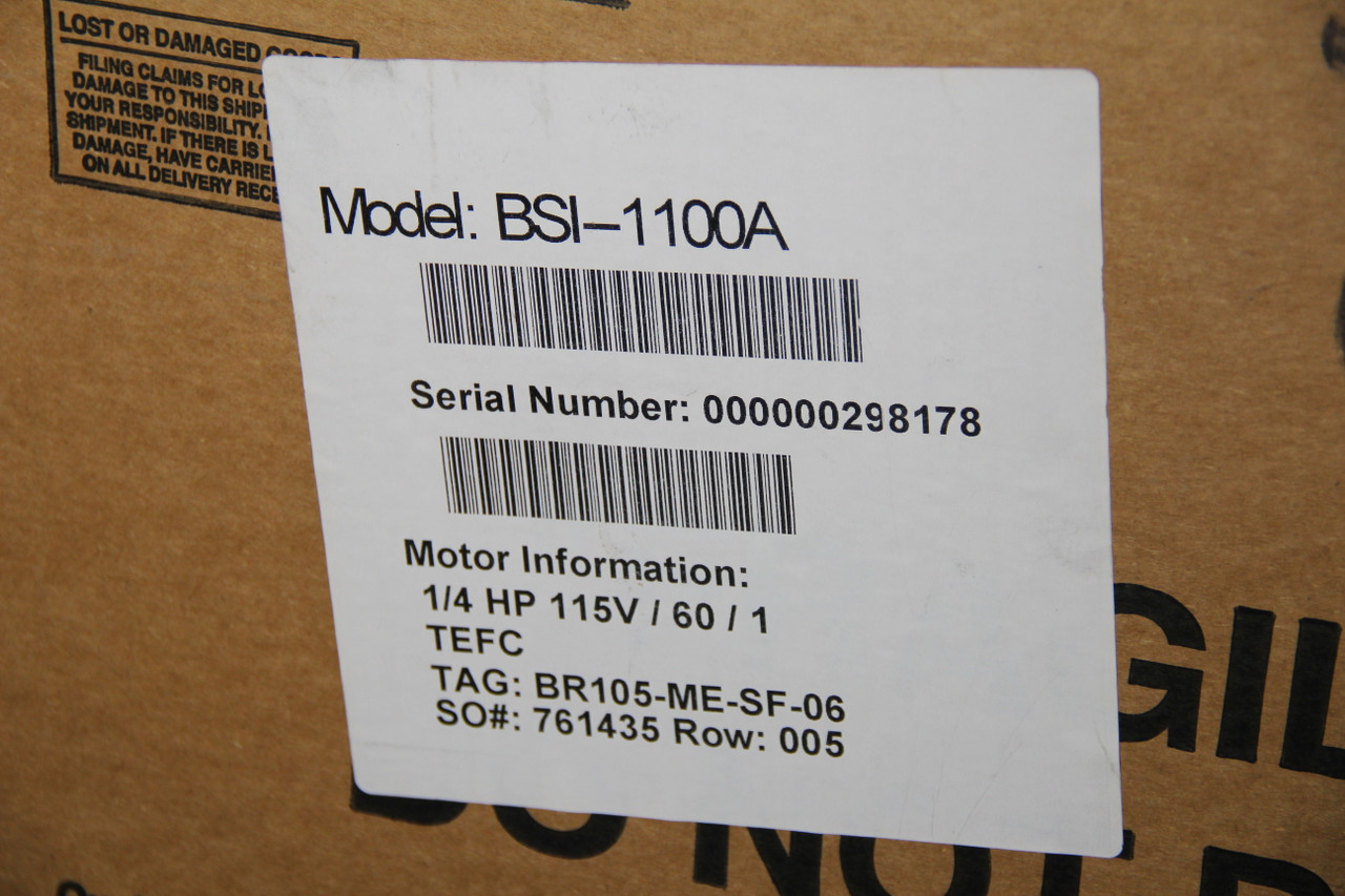 Twin City Fan BSI 1100A Square Inline Centrifugal Fan 1/4HP 115V BOX DAMAGE NEW