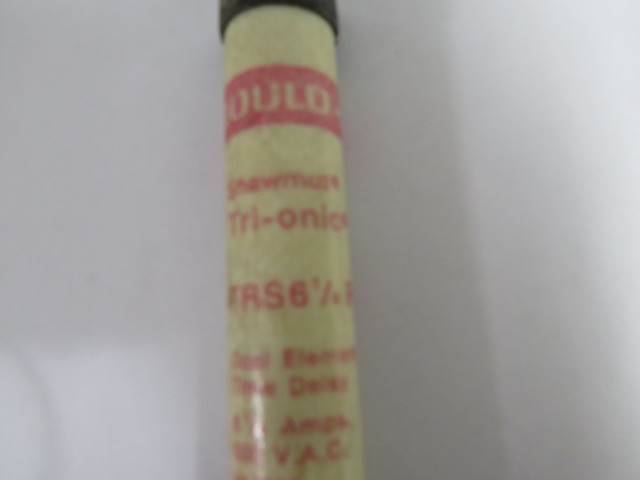 Gould Shawmut TRS61/4R Time Delay Fuse 6-1/4A 600V USED