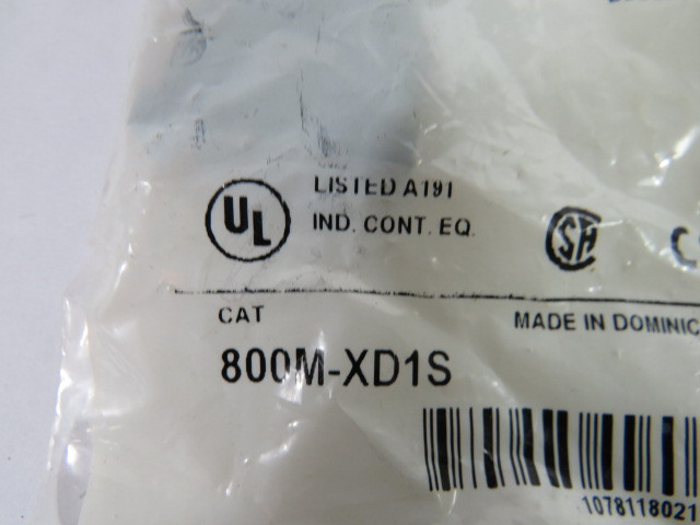 Allen-Bradley 800M-XD1S Contact Block 1 N/O 110-300VAC ! NWB !