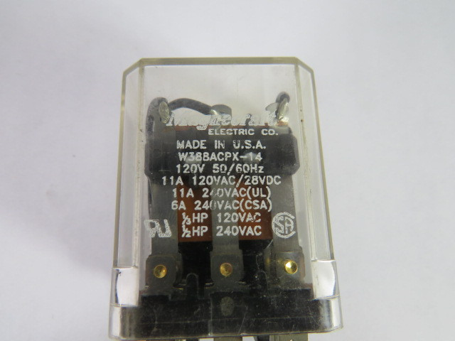 Magnecraft W38BACPX-14 General Relay 120V 11A USED