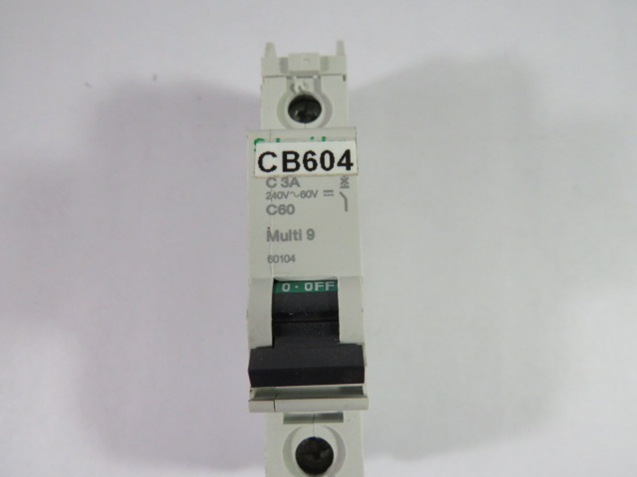 Schneider Electric 60104 Mini Circuit Breaker 120V 1-Pole 0.5A USED