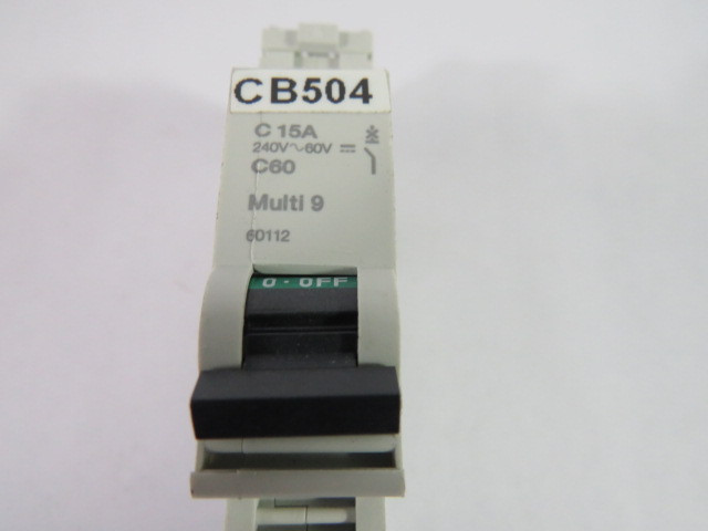 Schneider Electric 60112 Mini Circuit Breaker 120V 1-Pole 15A USED