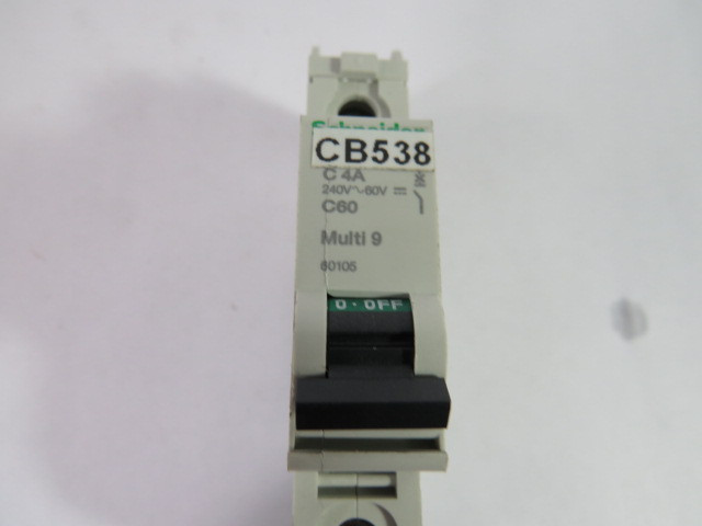 Schneider Electric 60105 Mini Circuit Breaker 120V 1-Pole 4A USED