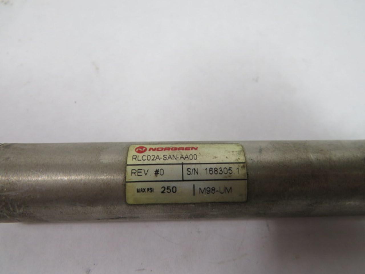 Norgren RLC02A-SAN-AA00 Cylinder 2" Stroke 3/4" Bore 250PSI USED