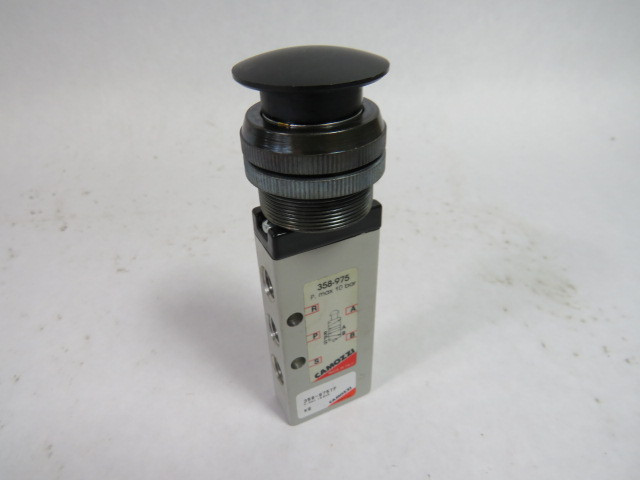 Camozzi 358-975TF Palm Switch Manually Operated Valve 10-Bar USED