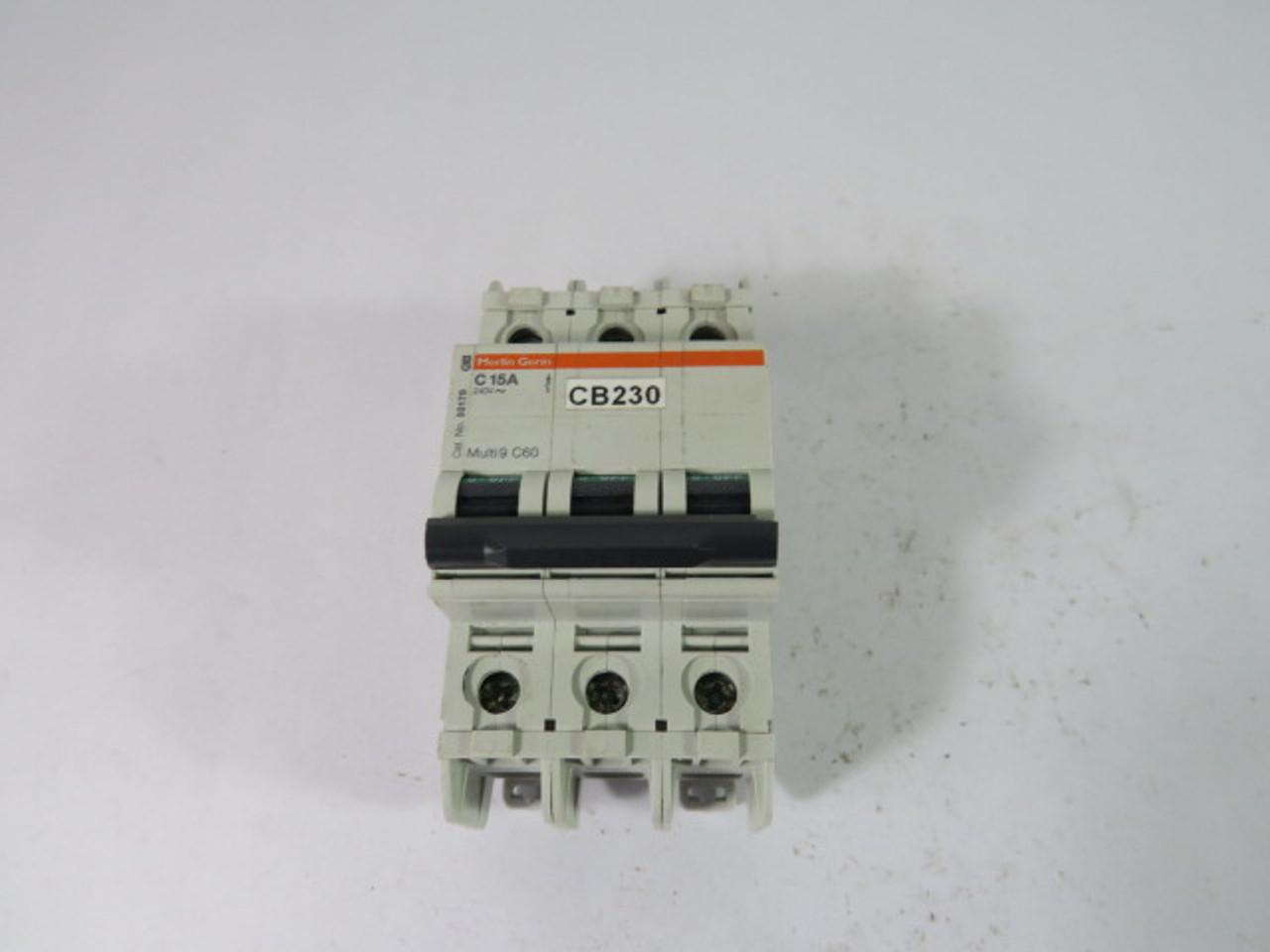 Merlin Gerin 60179 Mini Circuit Breaker 240V 3-Pole 15A USED