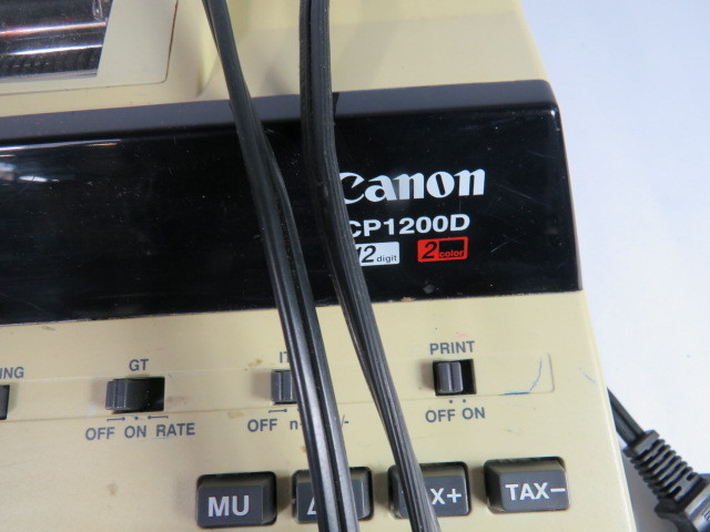 Canon CP1200D Electronic Calculator 120V 0.08A USED