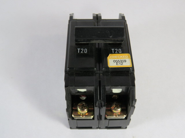 Generic QCE 100AF Circuit Breaker 2-Pole 20AMP 60HZ 5KA 220V USED