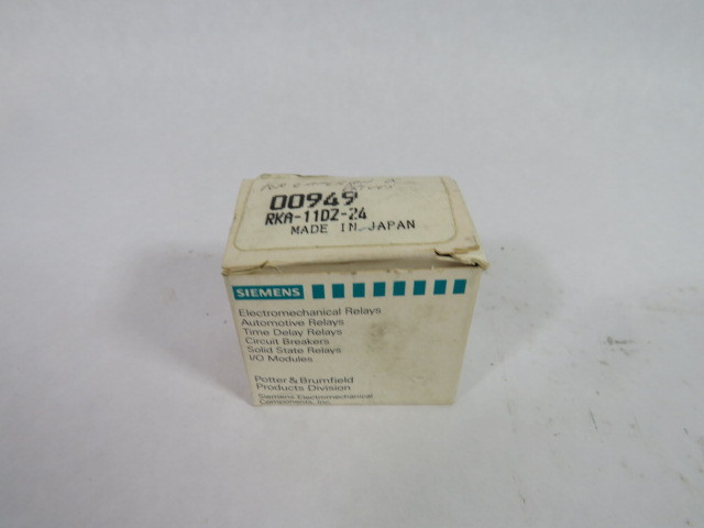Potter & Brumfield RKA-11DZ-24 00949 Relay 24VDC 5A 250VAC 8-Pin ! NEW !
