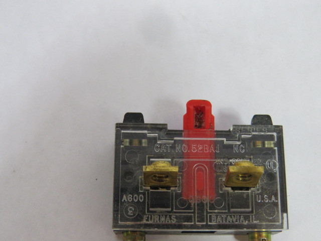 Furnas 52BAJ Series E 30mm Contact Block 1NC 600V USED