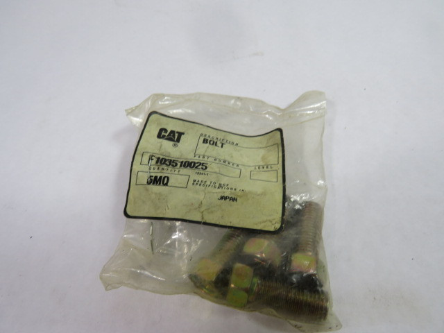 Caterpillar F103510025 4-Pack of Bolts for Tow Motor ! NWB !