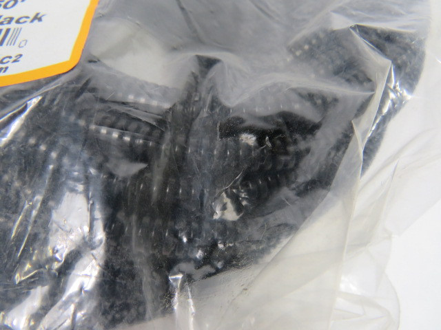 Merithian 47014 Black Convoluted Slit Tubing 1/4" Diameter 50' Length ! NWB !
