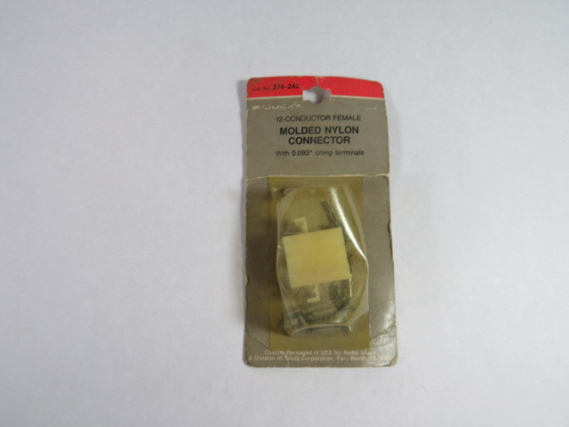 Archer 274-242 Molded Nylon Connector 12-Conductor Female 250V 8A NEW