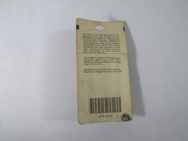 Archer 274-242 Molded Nylon Connector 12-Conductor Female 250V 8A NEW