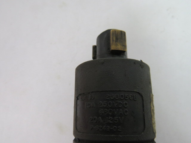 Hubbell 23005GB Male Locking Plug 10A 250VDC 280VAC 20A 125V 3W 2P USED