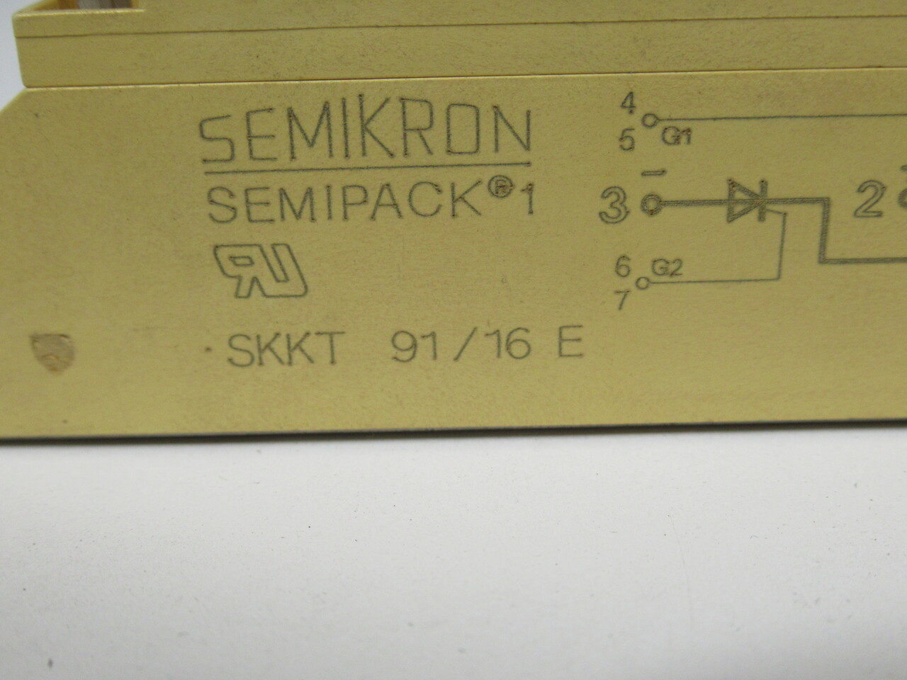 Semikron SKKT 91/16E Beige Semipack Thyristor/Diode Module 150A USED