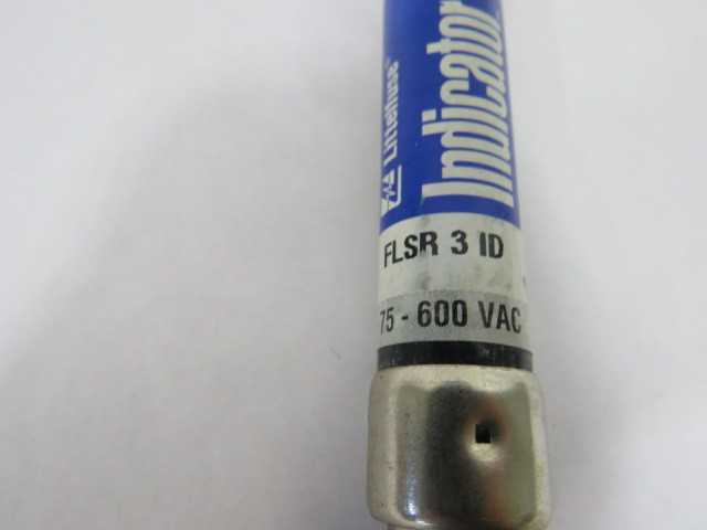 Littelfuse FLSR-3-ID Time Delay Indicator Fuse 3A 75-600VAC USED