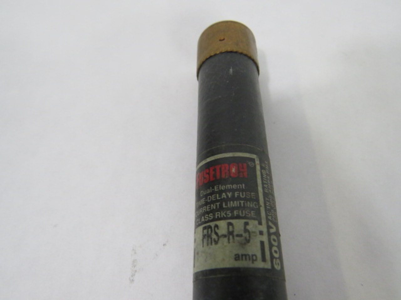 Fusetron FRS-R-5 Time Delay Fuse 5A 600V USED
