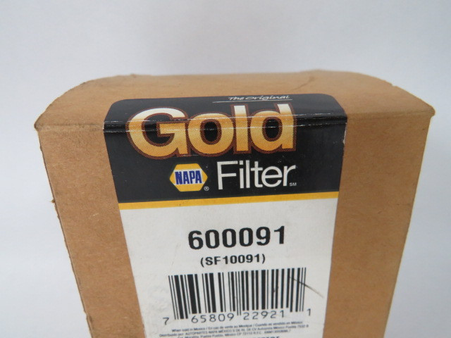 Napa 600091 Gold Filter Cartridge SF10091 6.04"L 5 Micron 3.27" OD  NEW
