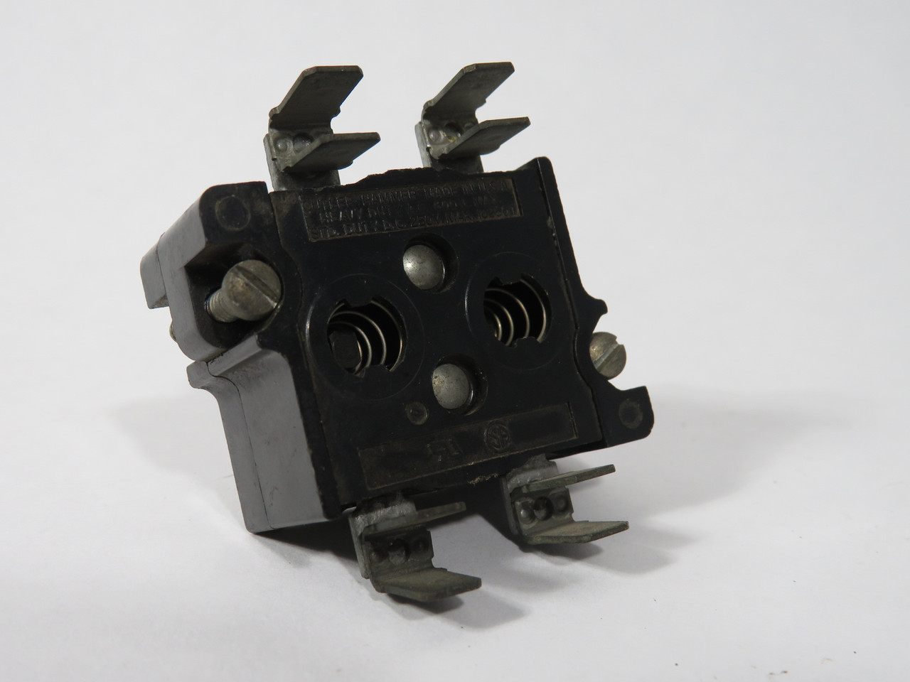 Cutler-Hammer 10250T40 Spade Terminal Contact Block 600V 1NO 1NC USED