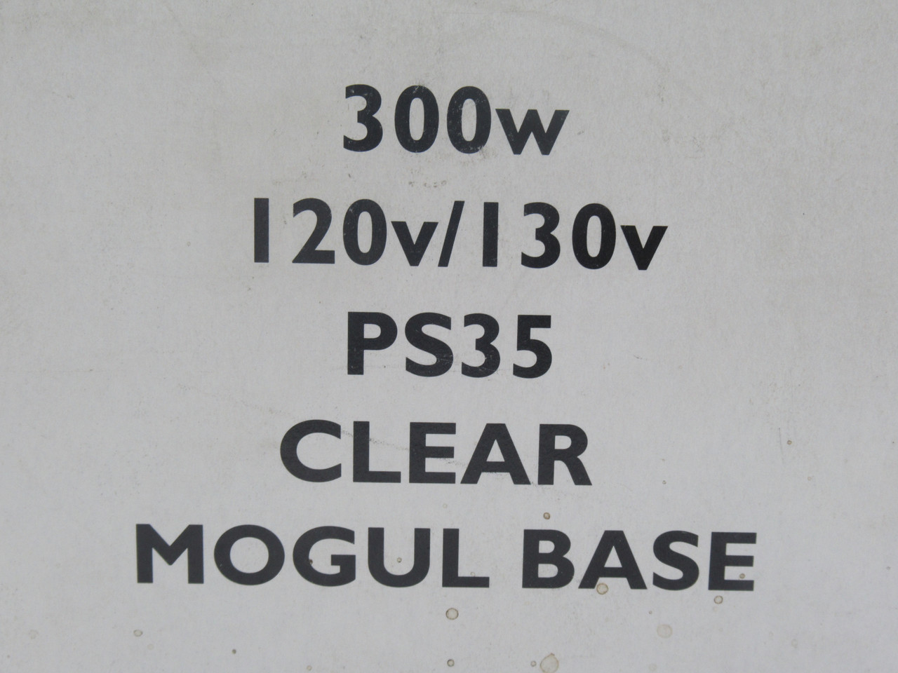Philips PS35 Clear Incandescent Bulb Mogul Base 300W 120/130V ! NEW !