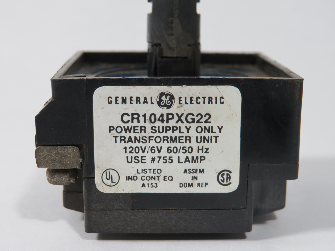General Electric CR104PXG22 Transformer Unit 120V/6V 50/60Hz NO LAMP USED