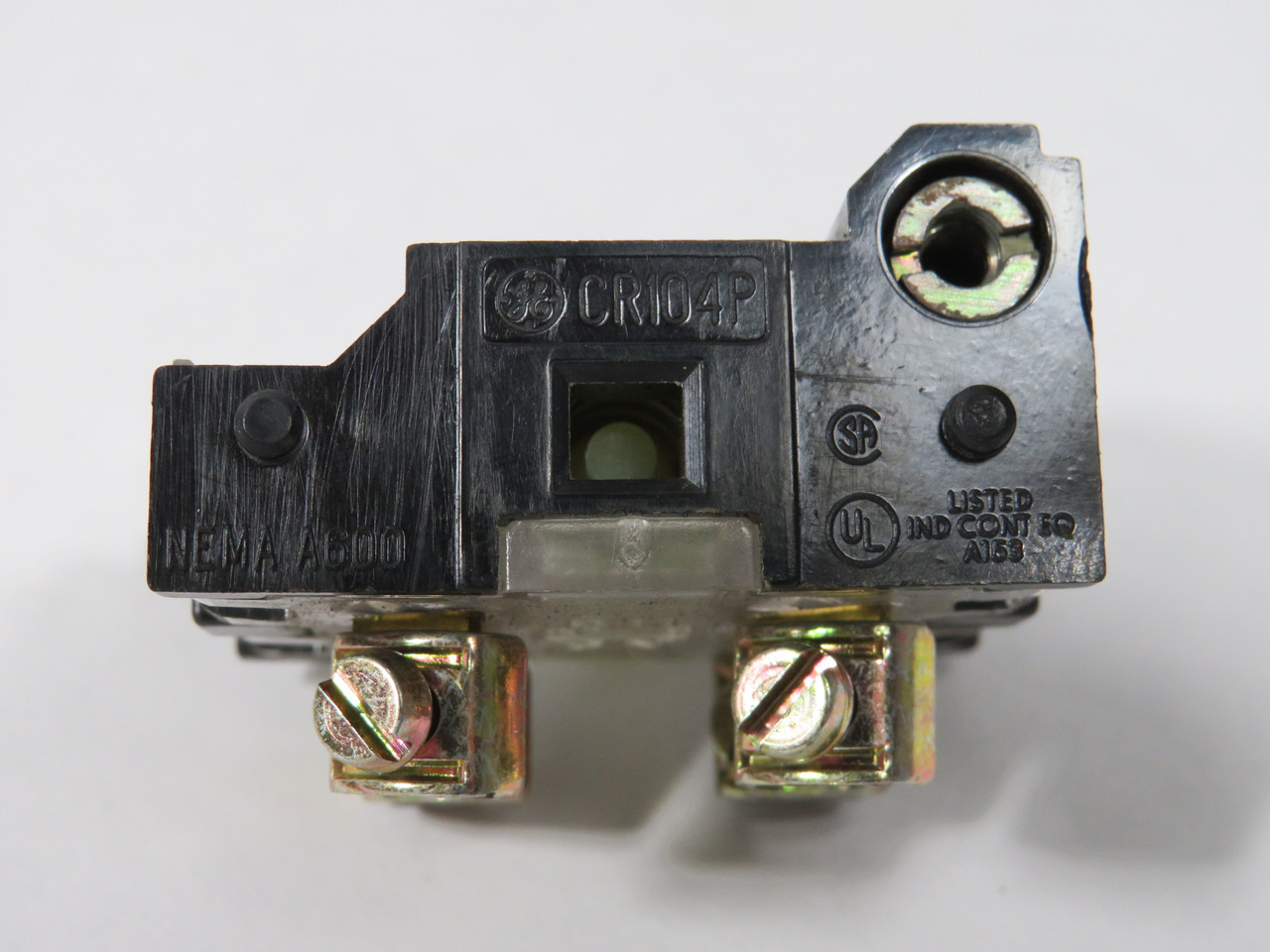 General Electric CR104PXC91 Old-Style Contact Block 600V 1NO 1NC USED