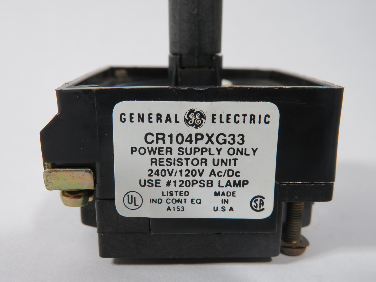 General Electric CR104PXG33 Resistor Unit 240V NO LAMP USED