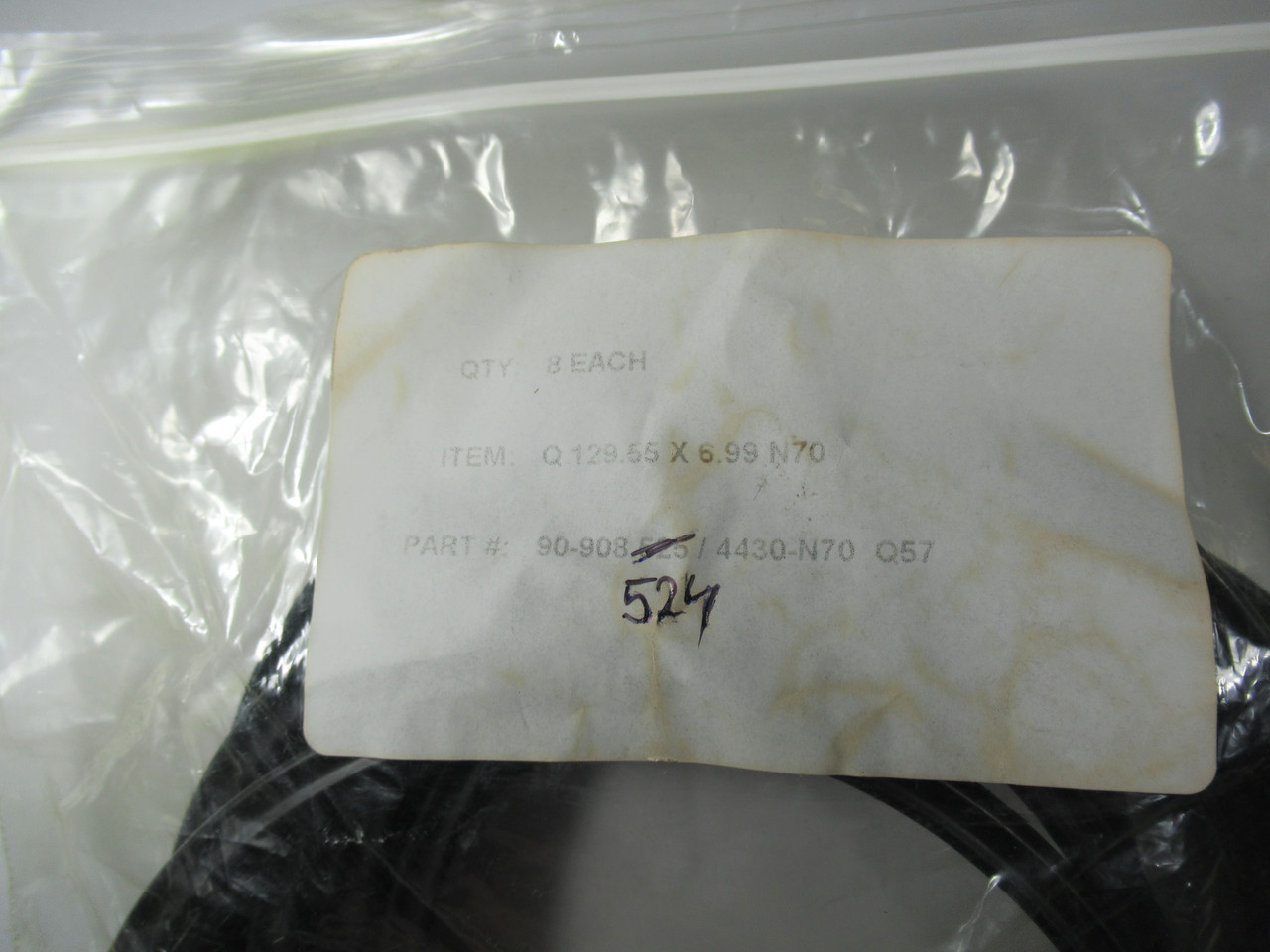 Metric Seals Inc. 4430-N70-Q57 NBR Quad Rings 129.55x6.99mm 8-Pack LABEL DMG NWB