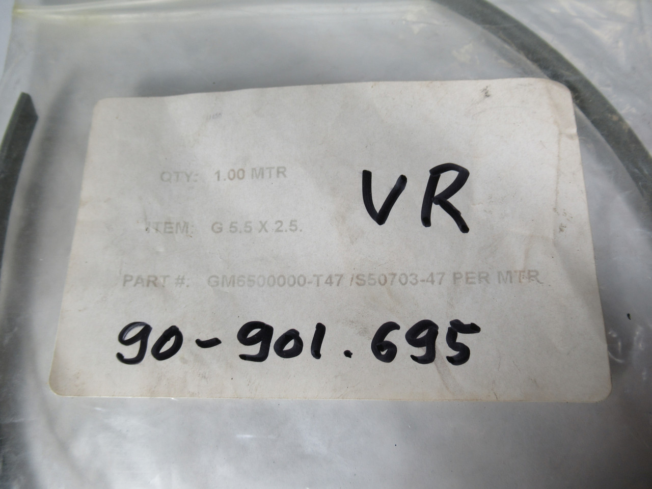 Metric Seals Inc. S50703-47-PERMTR Guide Band T47 5.5x2.5mm 1m L LABEL DMG NWB