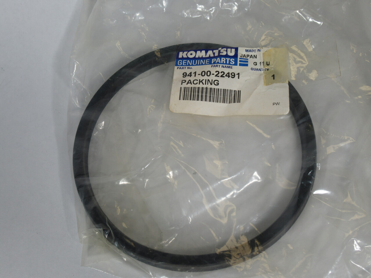 Komatsu 941-00-22491 Packing Seal 155mm OD 140mm ID Packaging Varies NEW
