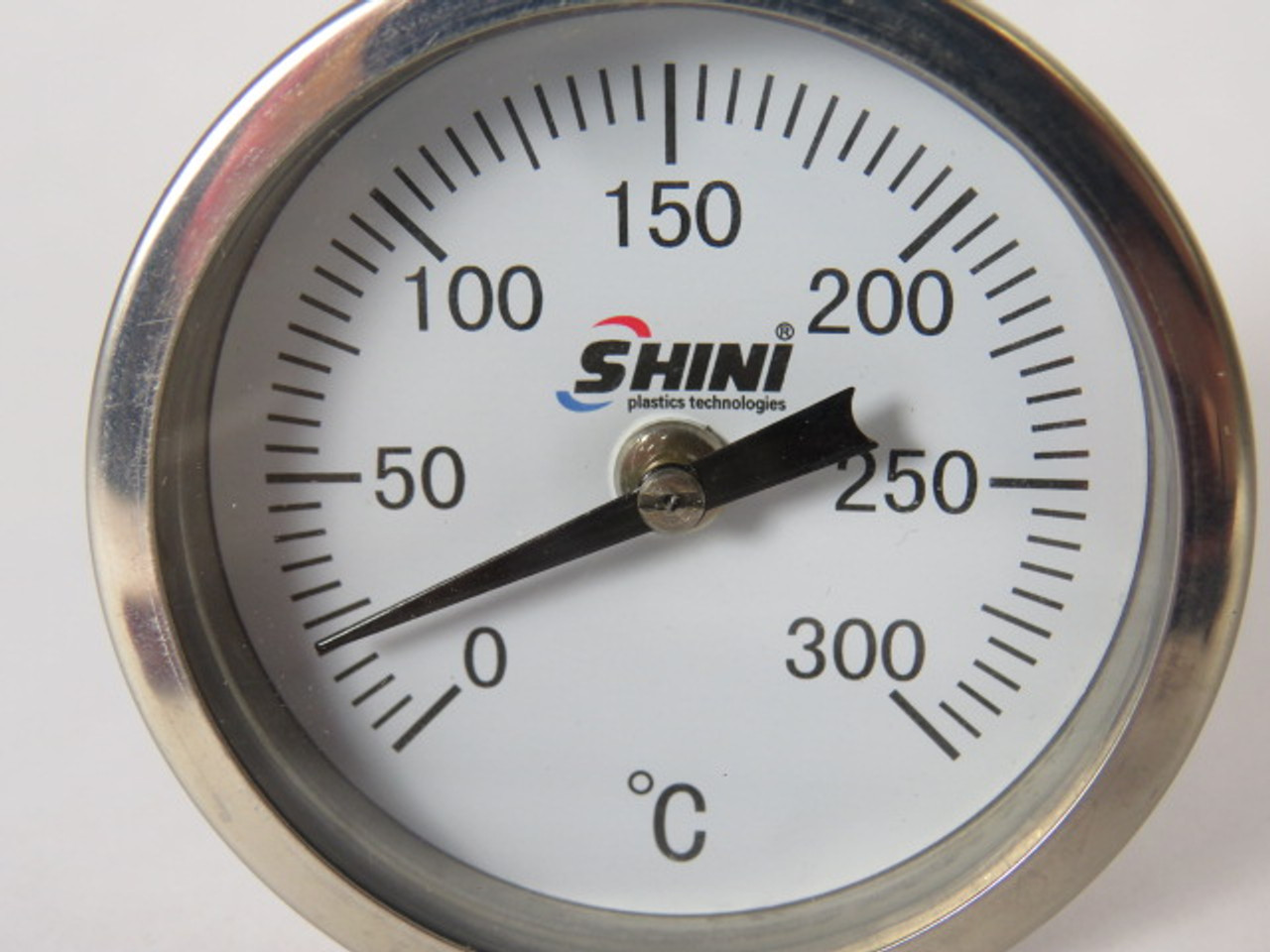 Shini Plastics Technologies 2" Diameter Thermometer 0-300C USED