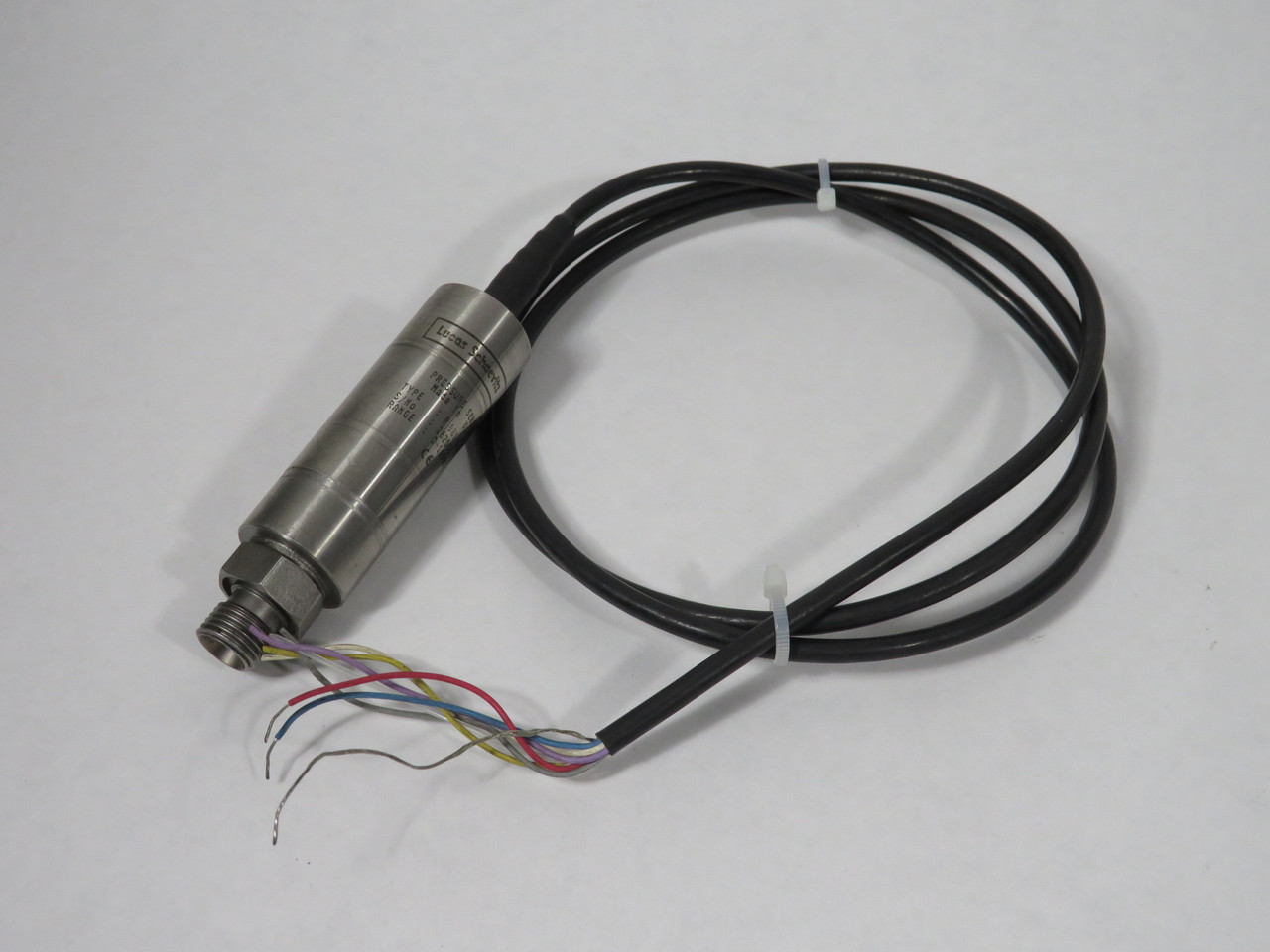Lucas Schaevitz P981-0107-10000PSG Pressure Sensor 10-36V 4-20mA 47" Cable USED