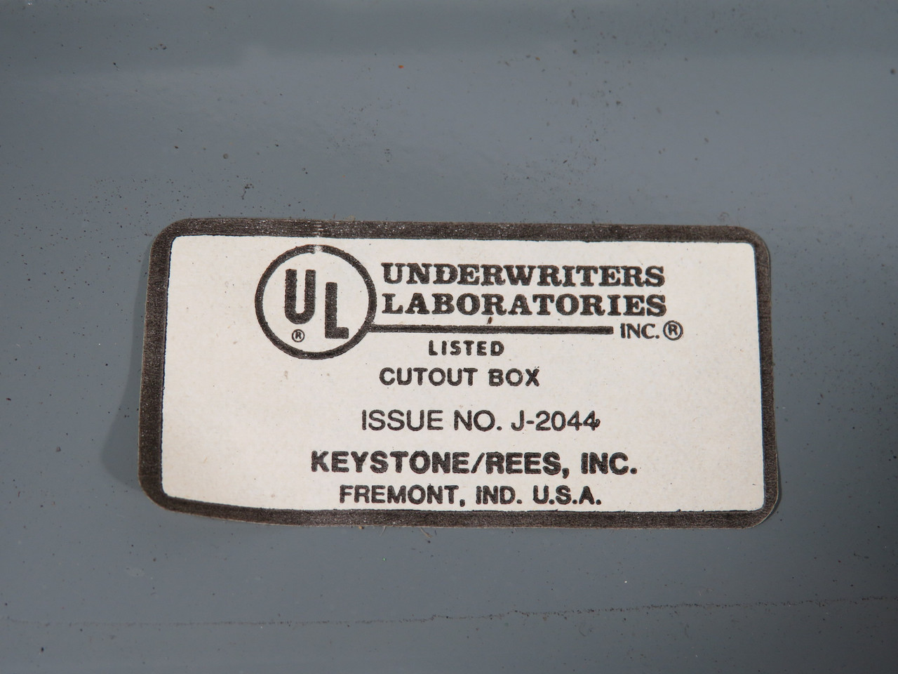 Keystone Type 1 Cutout Box 3x4.5x5" MAJOR SHELF WEAR NOP