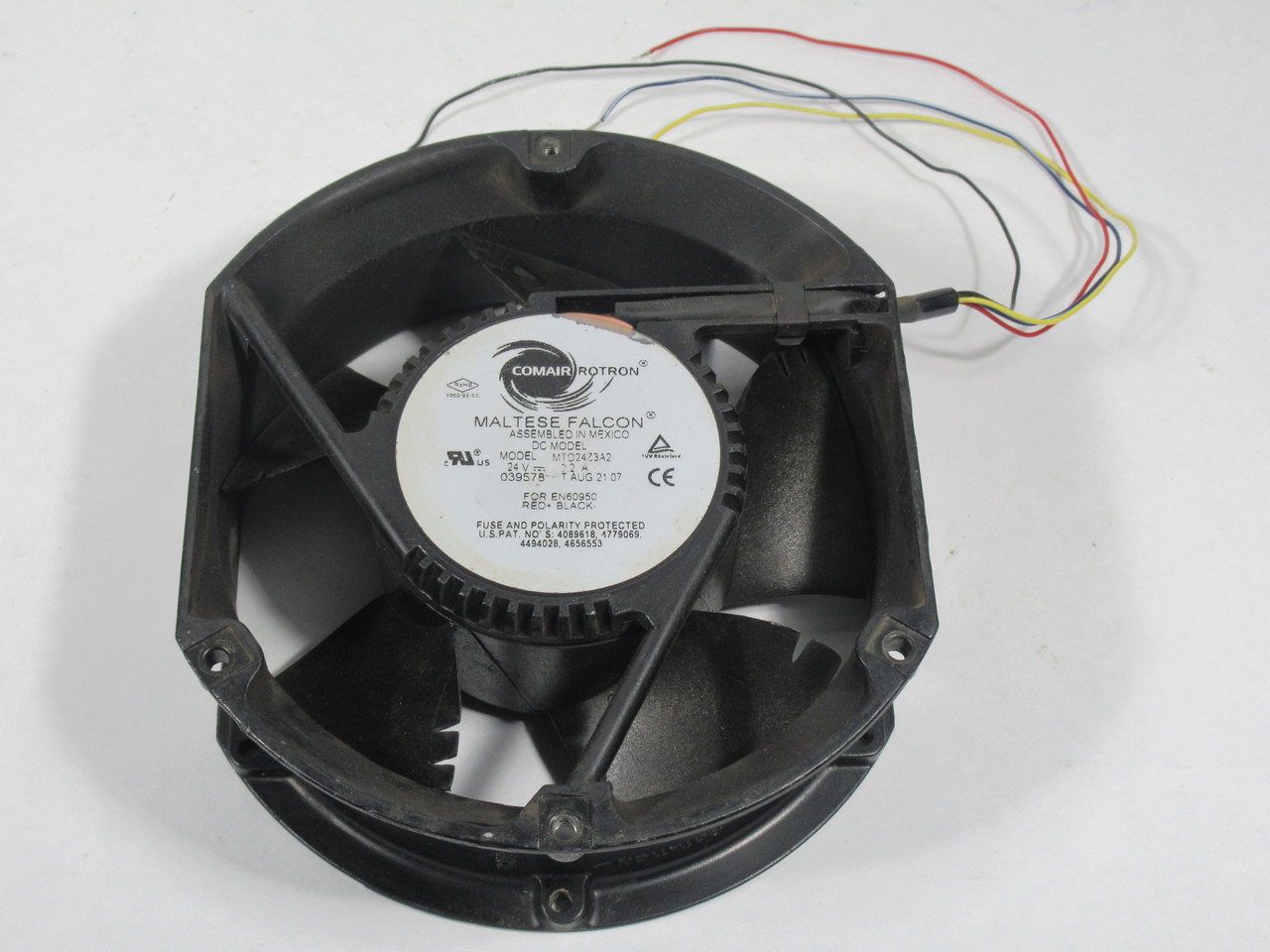 Comair Rotron MTD24Z3A2 Axial Fan 24VDC 2.2A USED
