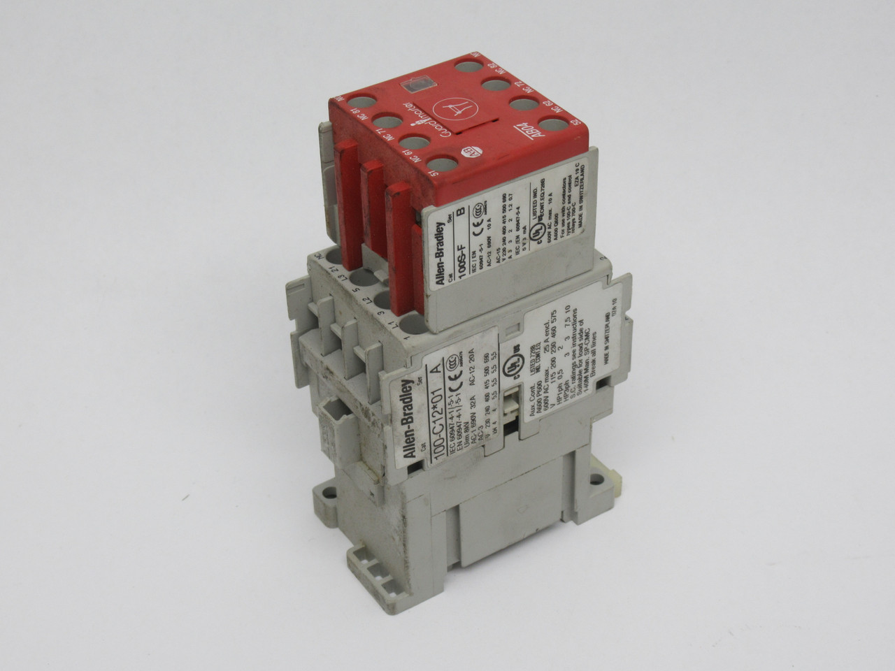 Allen-Bradley 100S-C12D05BC Safety Contactor 110/120V 50/60Hz 12A 3NO USED